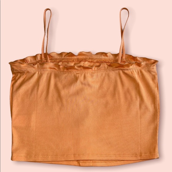 Orange Cropped Tank by Love J - Picture 2 of 3